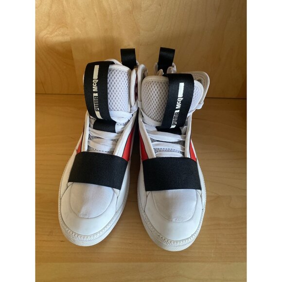 PUMA x McQ Alexander McQueen Brace Mid 360552-01 White Red Black Size 6 - Picture 2 of 15